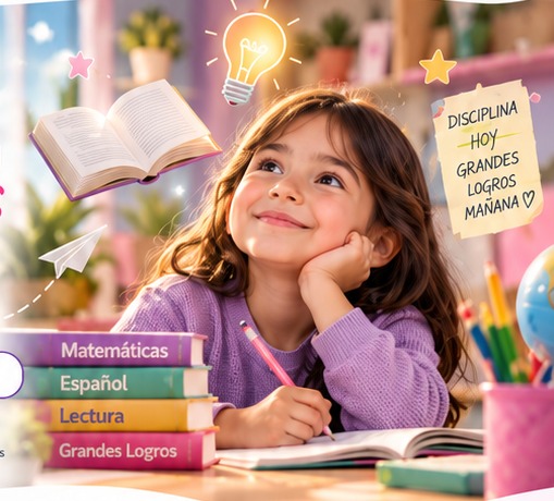 Escena conceptual de estudio y aprendizaje